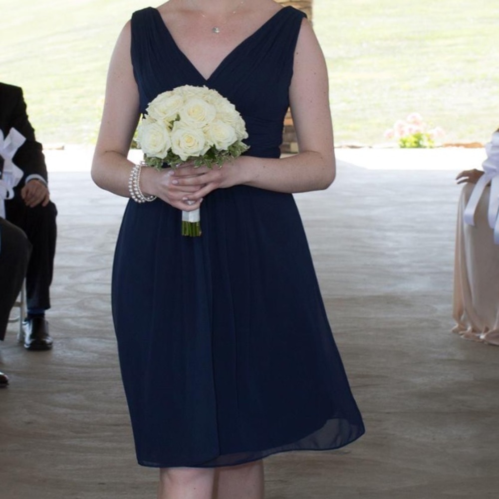 Bill Levkoff Navy Bridesmaid’s Dress